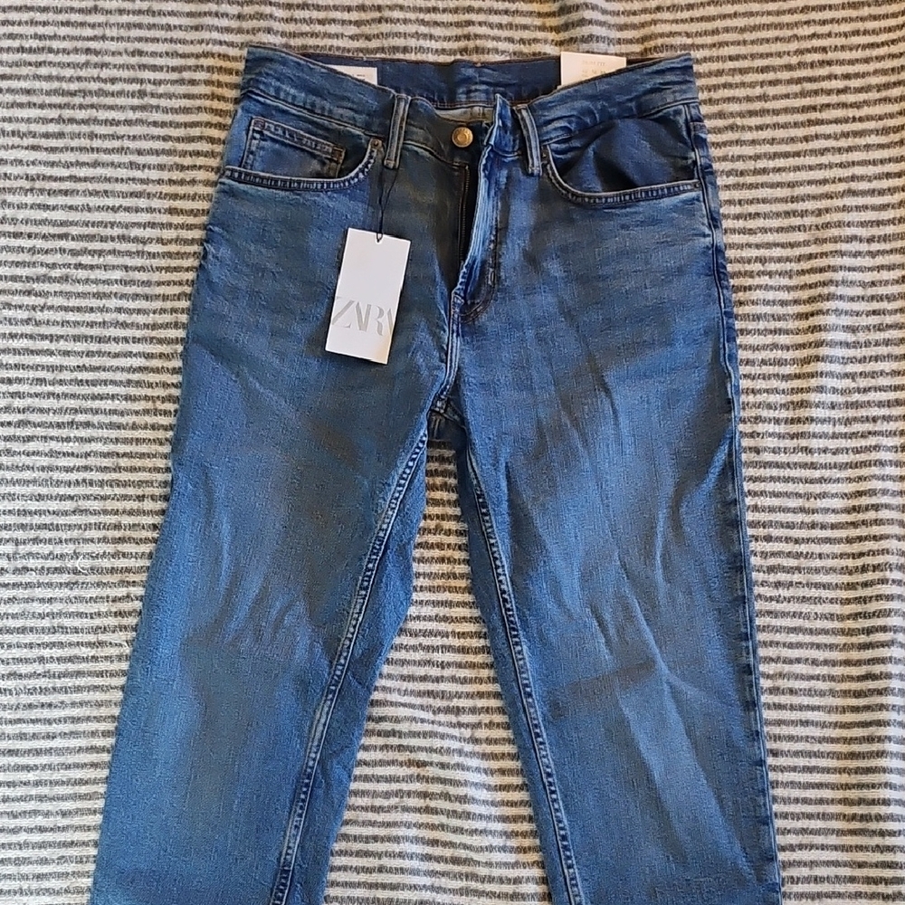 Zara Classic Blue Jeans Slim Fit Size 32